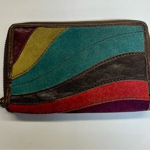 Colorful Leather Women's Fossil Wallet